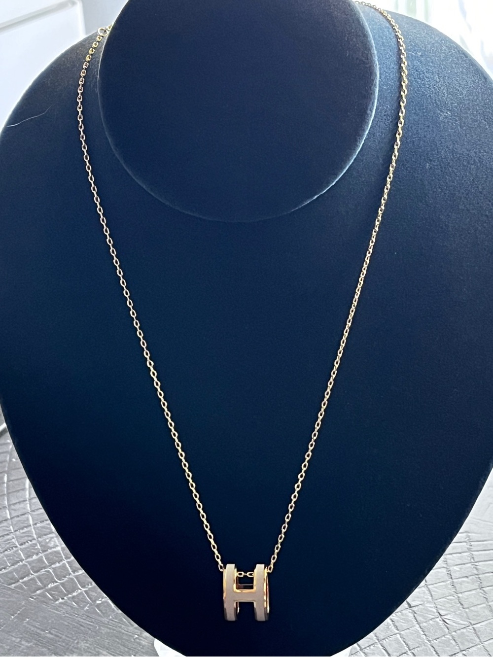 Gold Letter H Pendant Necklace - Women Jewelry